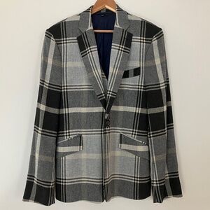 Vivienne Westwood Man Plaid Jacket w/Built-in Vest 50 L Unisex